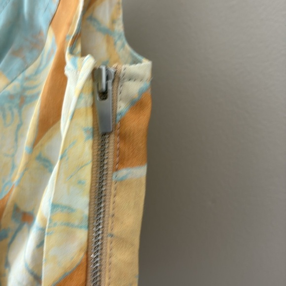 A.L.C. Isabel Sea Glass Crop Top Corset Linen Blend Sleeveless Side Zipper Sz 6 - Picture 4 of 15